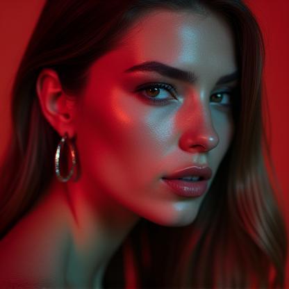 Retouched creative editorial